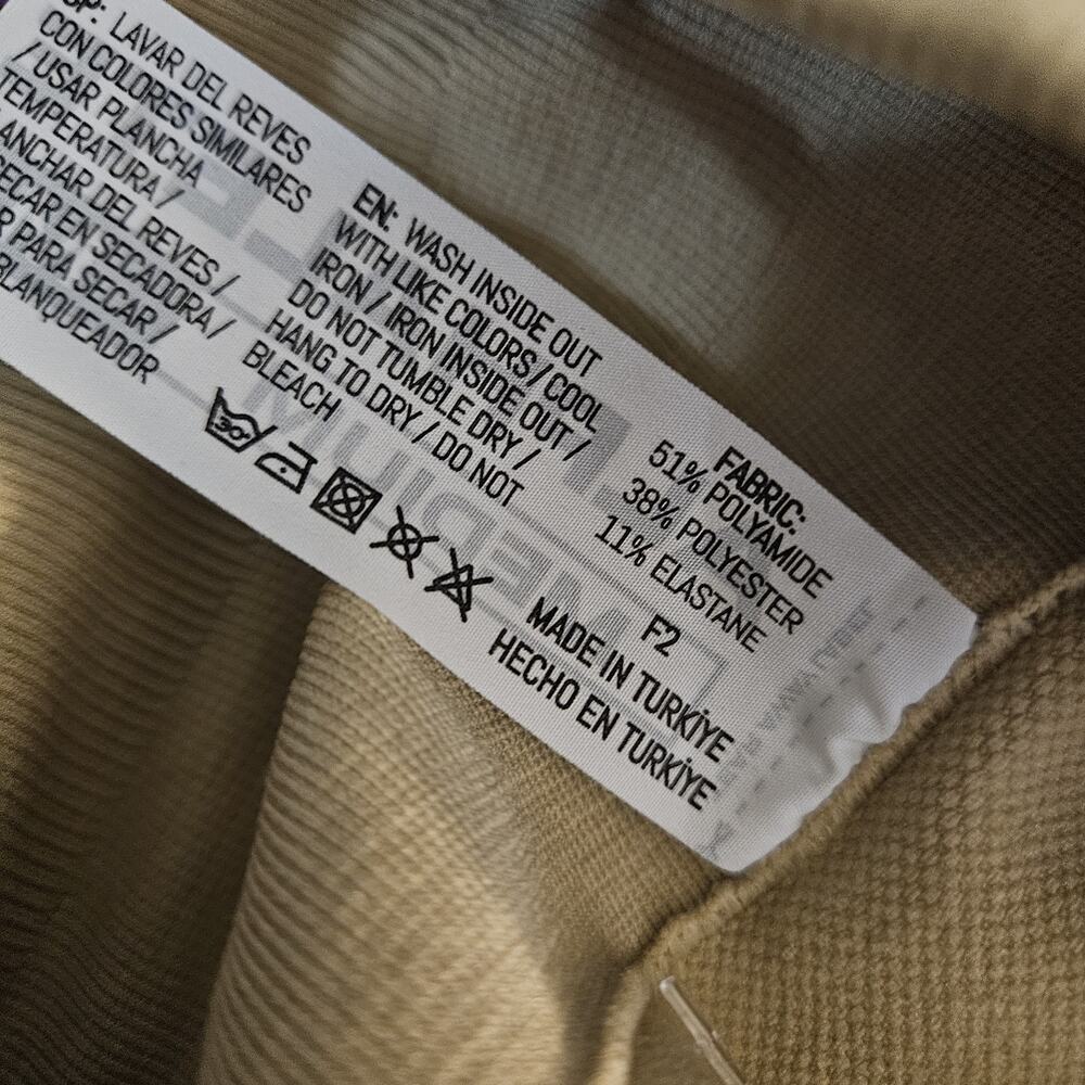 Alphalete Leggings Womens Medium Beige Seamless Ankle Yoga Gym Pants - Picture 6 of 6